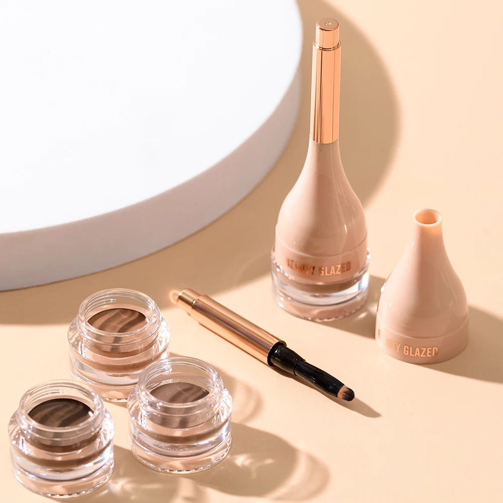 3Pcs Set Eye Makeup Set 6 Colors Eyebrow Pomade